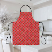 Classic Red Plaid Pattern Farmhouse Style Kitchen エプロン