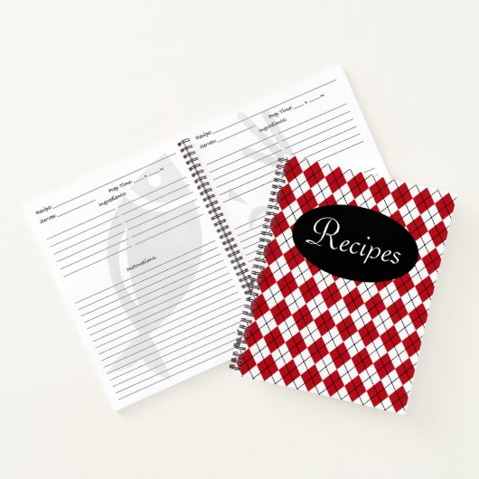 Classic Red Recipe Book ノートブック (内部)