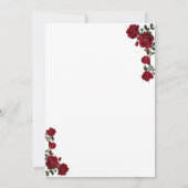 Classic Red Rose Wreath Kentucky Derby Invitation  招待状 (裏面)