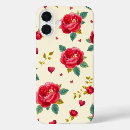 Classic Red Roses iPhone Case Case-Mate iPhoneケース (裏面)