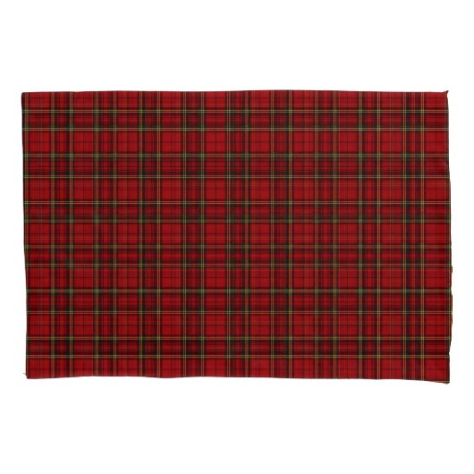 Classic Red Tartan Plaid 枕カバー (正面)