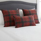 Classic Red Tartan Plaid - Cozy Rustic Charm クッション