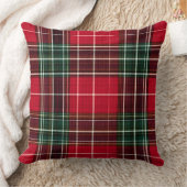 Classic Red Tartan Plaid Throw Pillow  クッション (ブランケット)