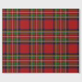 Classic Red Tartan Plaid Wrapping Paper ラッピングペーパー (フラット)