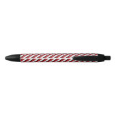 Classic Red White Black Stripe 黒ボールペン (裏面)