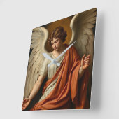 Classic Renaissance Angel Wall Clock スクエア壁時計 (傾斜)