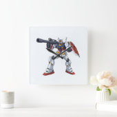 Classic Retro RX-78-2 Gundam Mecha Anime Illustrat スクエア壁時計 (ホーム)
