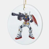 Classic Retro RX-78-2 Gundam Mecha Anime Illustrat セラミックオーナメント (左)
