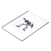 Classic Retro RX-78-2 Gundam Mecha Anime Illustrat ノートブック (左側)