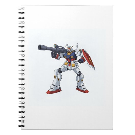 Classic Retro RX-78-2 Gundam Mecha Anime Illustrat ノートブック (正面)