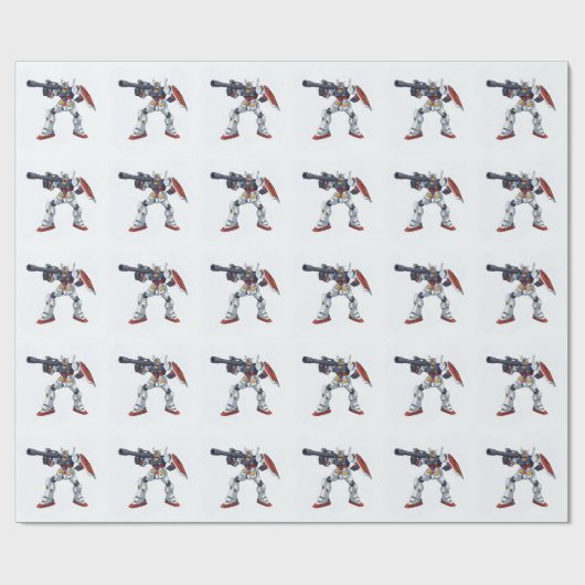 Classic Retro RX-78-2 Gundam Mecha Anime Illustrat ラッピングペーパー (フラット)