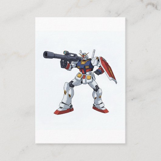 Classic Retro RX-78-2 Gundam Mecha Anime Illustrat 名刺 (正面)