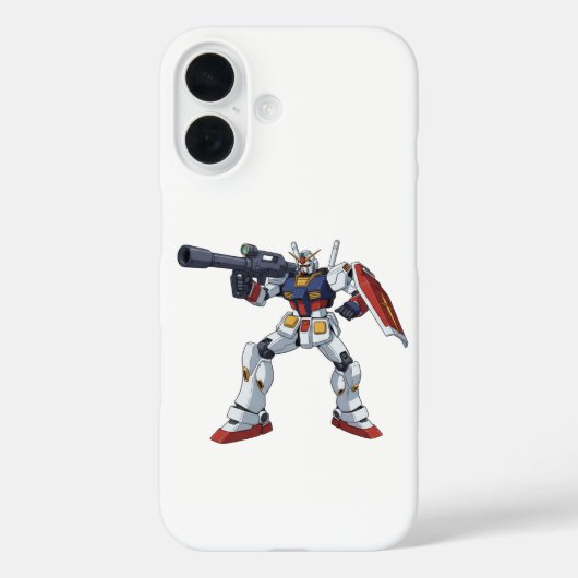Classic Retro RX-78-2 Gundam Mecha Anime Illustrat Case-Mate iPhoneケース (裏面)