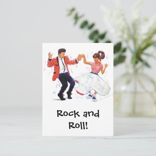Classic Rock and Roll  Jive Dancing Postcard ポストカード (スタンド正面)
