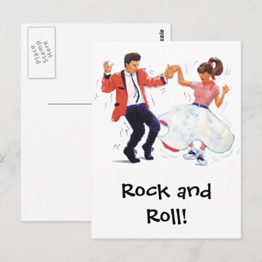 Classic Rock and Roll  Jive Dancing Postcard ポストカード (正面/裏面)