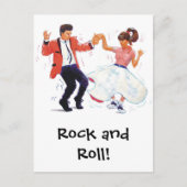 Classic Rock and Roll  Jive Dancing Postcard ポストカード (正面)