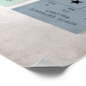 Classic Rock Concert Tickets – Vintage Music Wall  ポスター (角)