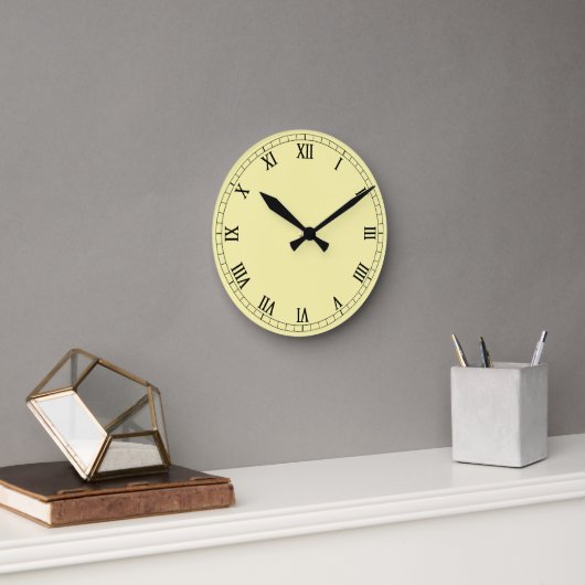 Classic Roman Numerals ラウンド壁時計 (オフィス)