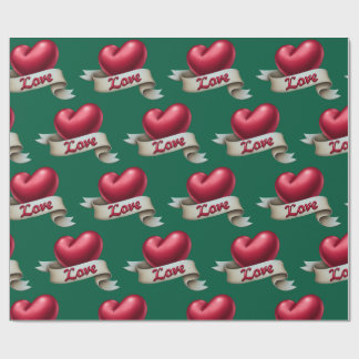 "Classic Romance" Emerald Gift Wrap ラッピングペーパー