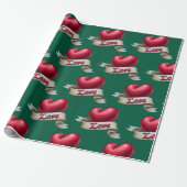 "Classic Romance" Emerald Gift Wrap ラッピングペーパー (アンロールド)