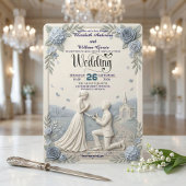 Classic Romantic Formal Wedding 招待状