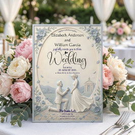 Classic Romantic Proposal Wedding 招待状