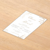 Classic & Romantic "Two souls, one heart, アクリル招待状 (レイダウン)