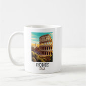 Classic Rome Italy Colosseum Historic コーヒーマグカップ (左)