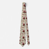 Classic Rose Garden Floral Pattern ネクタイ (正面)