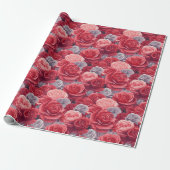Classic Rose Vegas Wrapping Paper ラッピングペーパー (アンロールド)