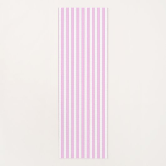 Classic Rose Vertical Stripped Yoga Mat ヨガマット (正面)