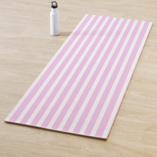 Classic Rose Vertical Stripped Yoga Mat ヨガマット (インサイチュ)