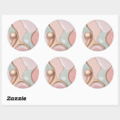 Classic round sticker in stylish graphic ラウンドシール (シート)