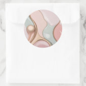 Classic round sticker in stylish graphic ラウンドシール (バッグ)