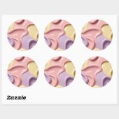 Classic round sticker in stylish graphic ラウンドシール (シート)