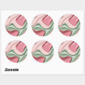 Classic round sticker in stylish graphic ラウンドシール (シート)