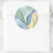 Classic round sticker in stylish graphic ラウンドシール (バッグ)