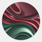 Classic round sticker in stylish graphic ラウンドシール (正面)