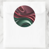 Classic round sticker in stylish graphic ラウンドシール (バッグ)