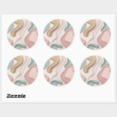 Classic round sticker in stylish graphic ラウンドシール (シート)