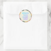 Classic Round Sticker with a Business Logo ラウンドシール (バッグ)