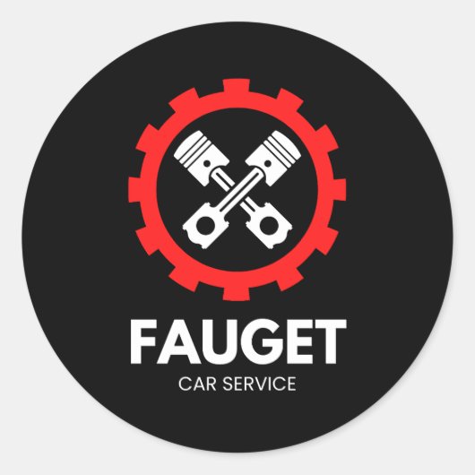 Classic Round Stickers ラウンドシール (正面)