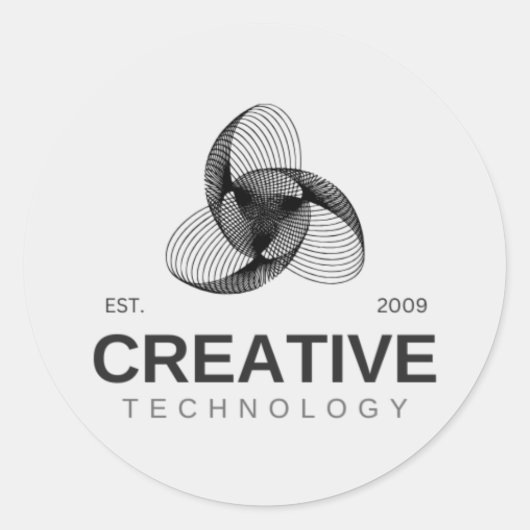 Classic Round Stickers ラウンドシール (正面)