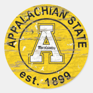 Classic Round Stickers – Appalachian State Univers ラウンドシール