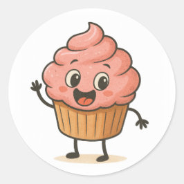 Classic Round Stickers Cute Design  ラウンドシール