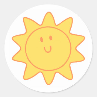 Classic Round Stickers (Cute Design) ラウンドシール