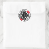 Classic Round Stickers – River Plate Football Club ラウンドシール (バッグ)