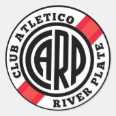 Classic Round Stickers – River Plate Football Club ラウンドシール (正面)