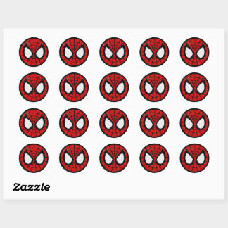 Classic Round Stickers – Spider Hero Design ラウンドシール
