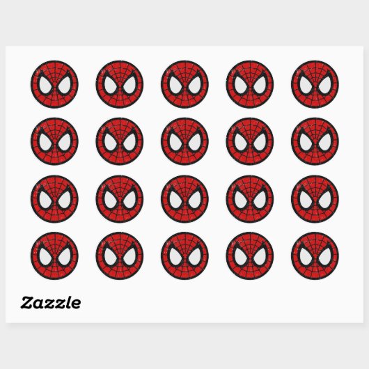 Classic Round Stickers – Spider Hero Design ラウンドシール (シート)